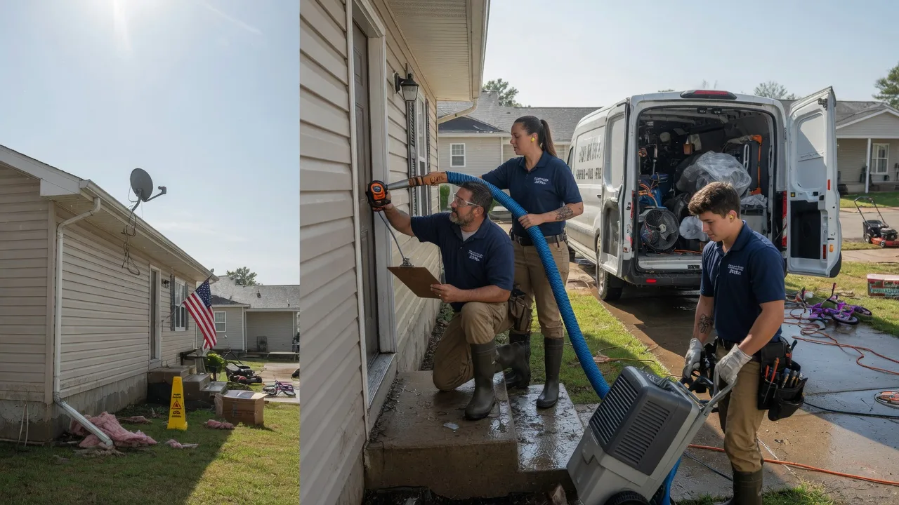 Ceiling Water Damage Restoration in Cottonport, LA near me